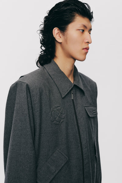 ROSS STAINED BLOUSON CHARCOAL GREY (NAMESAKE EXCLUSIVE)