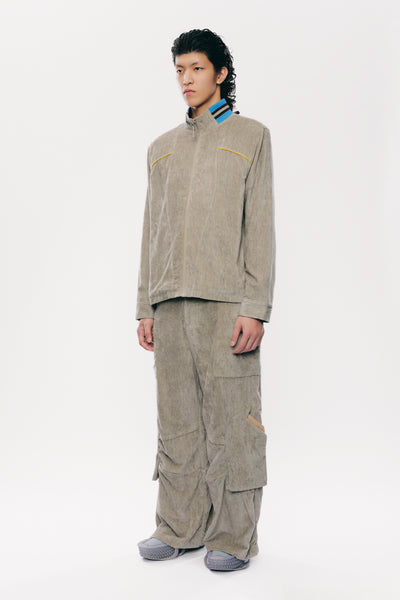 APEL TERRYCLOTH ZIP SHIRT ALOE GREEN