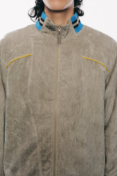 APEL TERRYCLOTH ZIP SHIRT ALOE GREEN