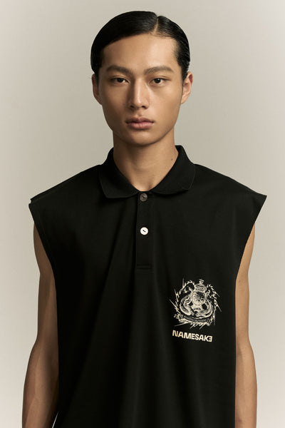 RICHARD MUSCLE TANK POLO EUPHORIC BLACK