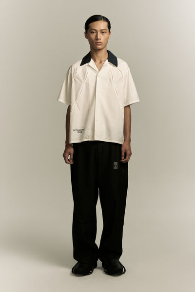 SHAWN BOWLING SHIRT TUX WHITE