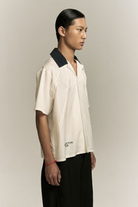 SHAWN BOWLING SHIRT TUX WHITE