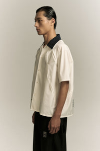 SHAWN BOWLING SHIRT TUX WHITE