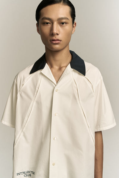 SHAWN BOWLING SHIRT TUX WHITE