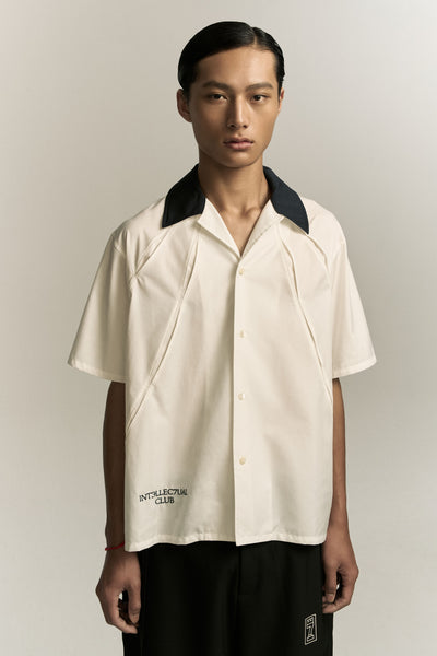 SHAWN BOWLING SHIRT TUX WHITE