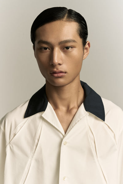 SHAWN BOWLING SHIRT TUX WHITE