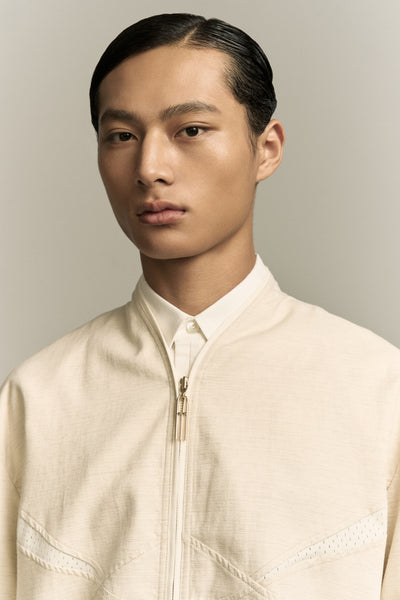 WHITE TRACK OVERSHIRT SAILCLOTH WHITE (NAMESAKE EXCLUSIVE)