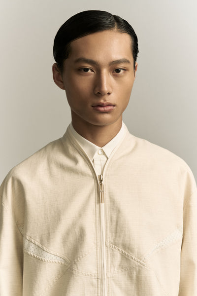 WHITE TRACK OVERSHIRT SAILCLOTH WHITE (NAMESAKE EXCLUSIVE)