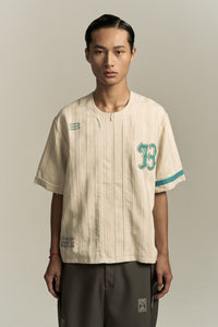 BEAN BASEBALL SHIRT OYSTER GREY