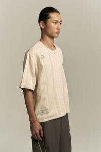 BEAN BASEBALL SHIRT OYSTER GREY