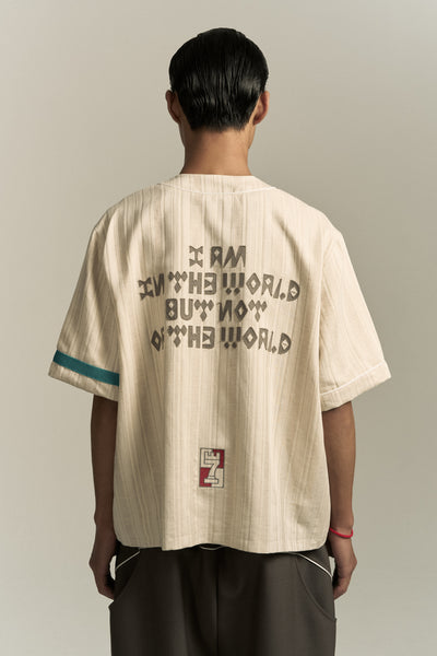 BEAN BASEBALL SHIRT OYSTER GREY