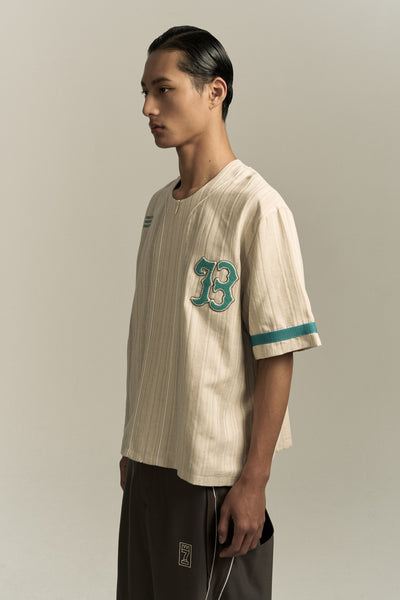 BEAN BASEBALL SHIRT OYSTER GREY
