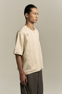 BEAN BASEBALL SHIRT OYSTER GREY