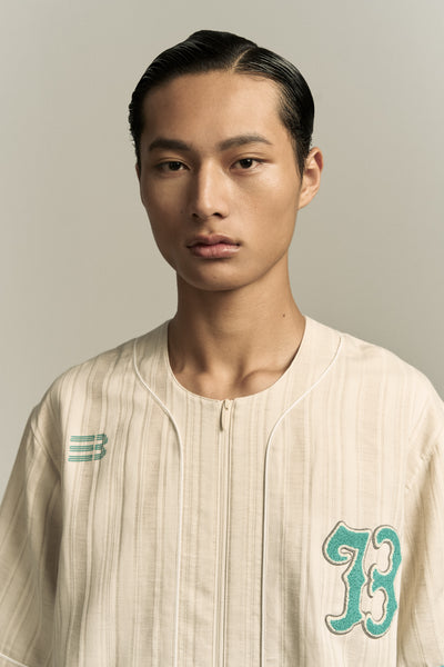 BEAN BASEBALL SHIRT OYSTER GREY