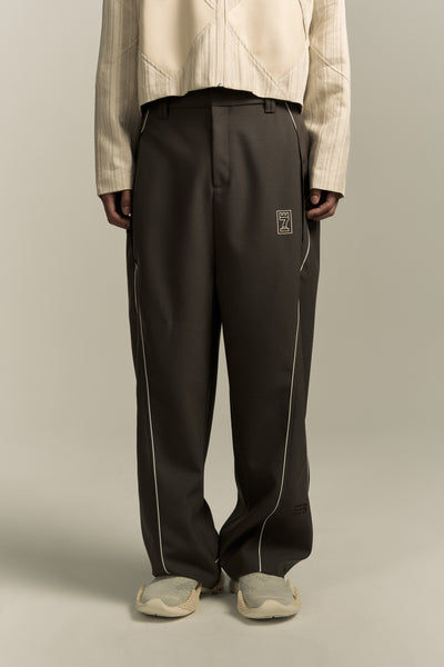 ZO FORMAL TRACK PANTS SHIITAKE BROWN