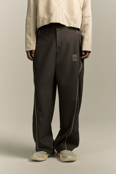 ZO FORMAL TRACK PANTS SHIITAKE BROWN