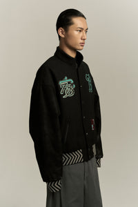 GEORGIA HOMECOMING VARSITY JACKET EUPHORIC BLACK