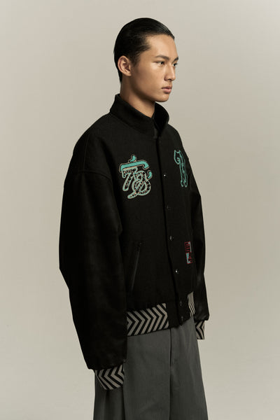 GEORGIA HOMECOMING VARSITY JACKET EUPHORIC BLACK