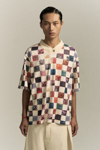 CHECKER BOARD SPORTS TOP MULTI COLOR