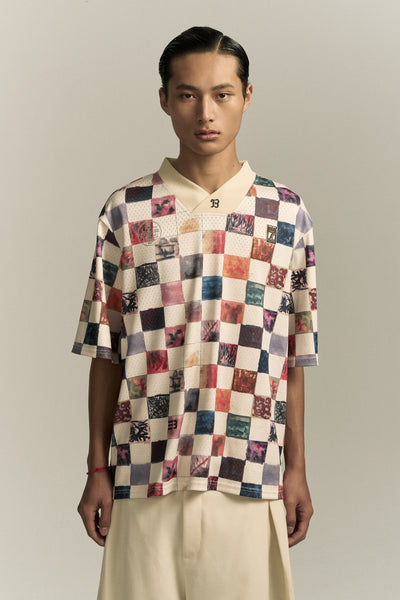 CHECKER BOARD SPORTS TOP MULTI COLOR
