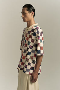 CHECKER BOARD SPORTS TOP MULTI COLOR