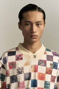 CHECKER BOARD SPORTS TOP MULTI COLOR