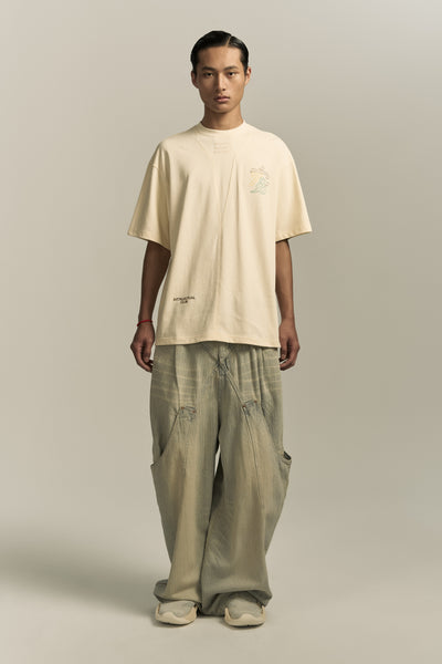 SAVA OVERSIZED FAMILY TEE SEA SALT WHITE