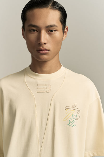 SAVA OVERSIZED FAMILY TEE SEA SALT WHITE