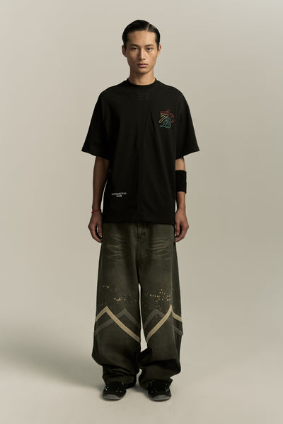 SAVA OVERSIZED FAMILY TEE EUPHORIC BLACK