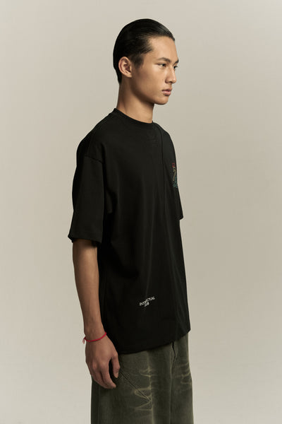 SAVA OVERSIZED FAMILY TEE EUPHORIC BLACK