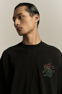 SAVA OVERSIZED FAMILY TEE EUPHORIC BLACK