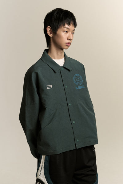 ELDERMAN COACH JACKET NAMESAKE GREEN