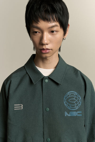 ELDERMAN COACH JACKET NAMESAKE GREEN