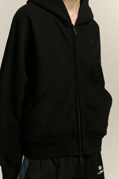 MAURICE WARM-UP HOODIE EUPHORIC BLACK