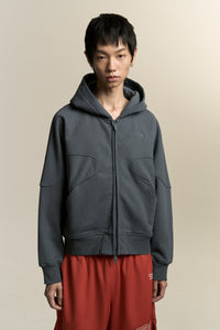 MAURICE WARM-UP HOODIE FOG NAVY