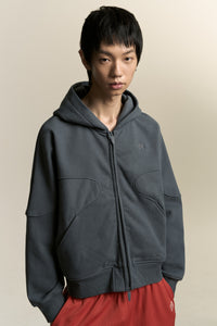 MAURICE WARM-UP HOODIE FOG NAVY