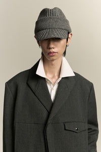 DAVE KNITTED FEDORA SILENT GREY