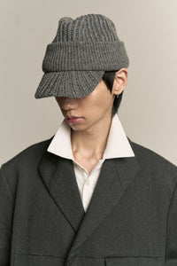 DAVE KNITTED FEDORA SILENT GREY