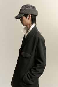 DAVE KNITTED FEDORA SILENT GREY