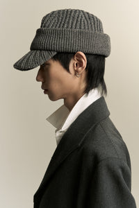 DAVE KNITTED FEDORA SILENT GREY