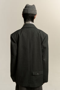 DAVE KNITTED FEDORA SILENT GREY