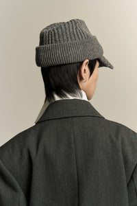 DAVE KNITTED FEDORA SILENT GREY