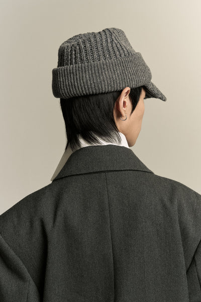 DAVE KNITTED FEDORA SILENT GREY