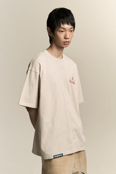 SAVA OVERSIZED ROADMAP TEE CANNOLI CREAM (NAMESAKE EXCLUSIVE)