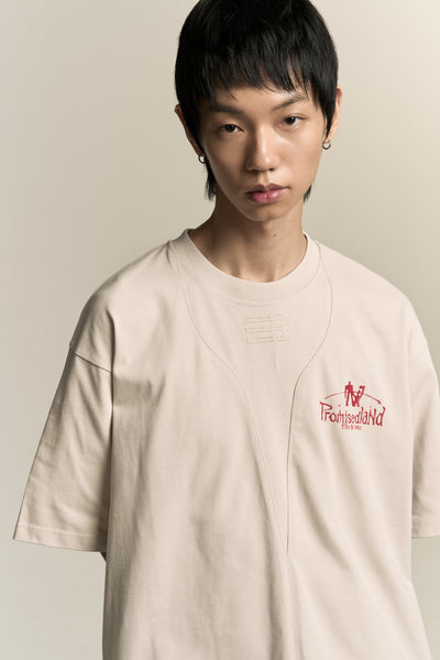 SAVA OVERSIZED ROADMAP TEE CANNOLI CREAM (NAMESAKE EXCLUSIVE)