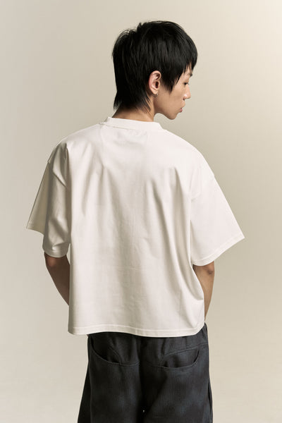 MARYS CROPPED HOME TEE FREE WHITE (NAMESAKE EXCLUSIVE)