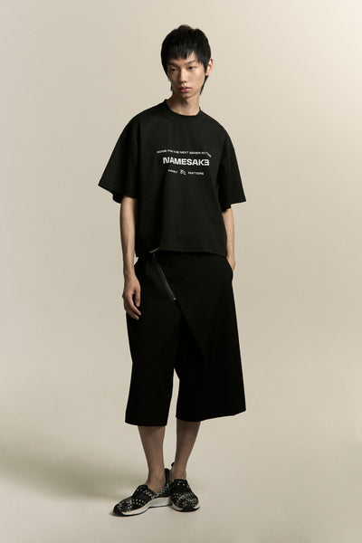 MARYS CROPPED HOME TEE EUPHORIC BLACK (NAMESAKE EXCLUSIVE)