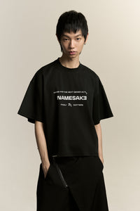 MARYS CROPPED HOME TEE EUPHORIC BLACK (NAMESAKE EXCLUSIVE)