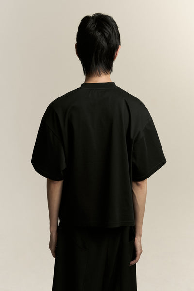 MARYS CROPPED HOME TEE EUPHORIC BLACK (NAMESAKE EXCLUSIVE)