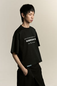 MARYS CROPPED HOME TEE EUPHORIC BLACK (NAMESAKE EXCLUSIVE)